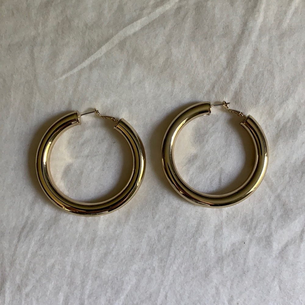 Gold Hoops - image 1